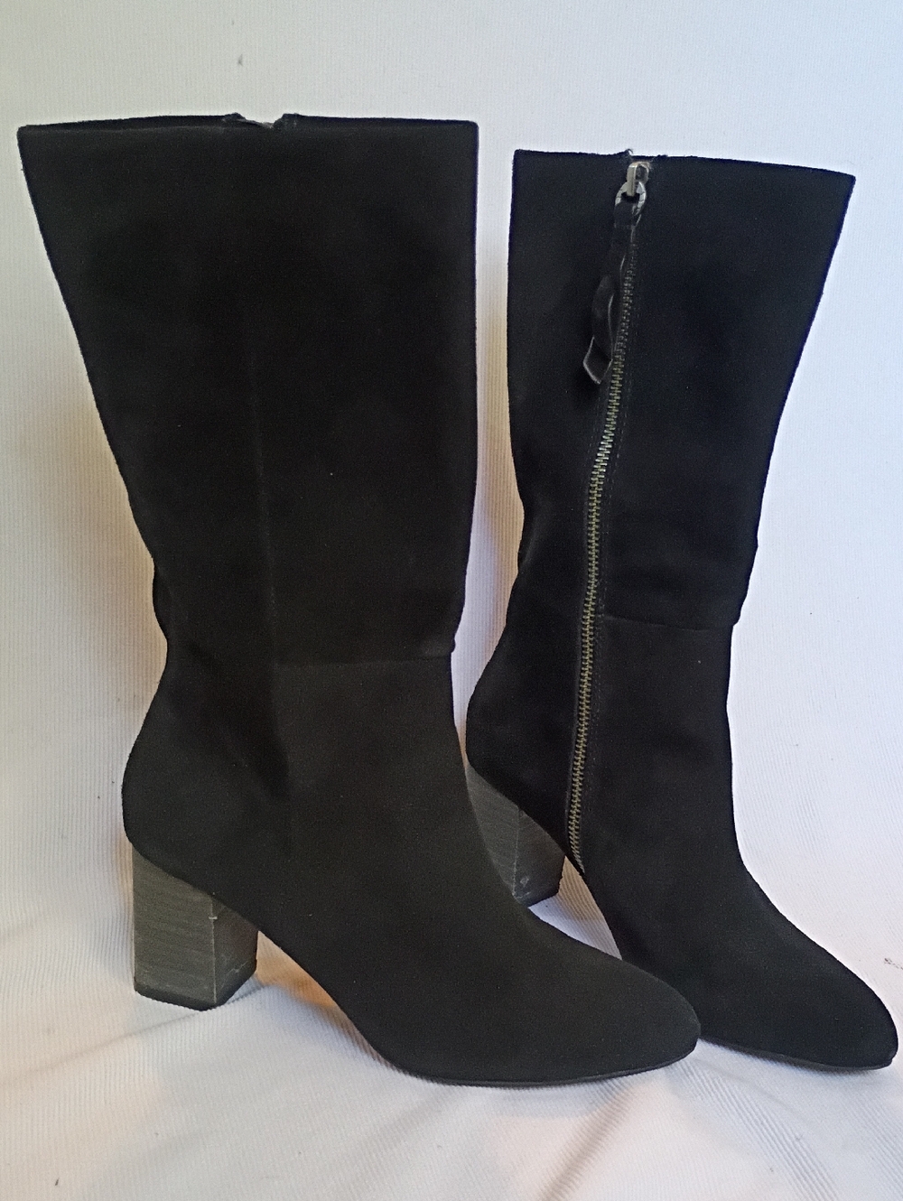 Splendid Women's Black Suede Heeled Boots